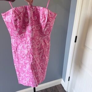 Vineyard Vines Pink Strapless Sheath Dress